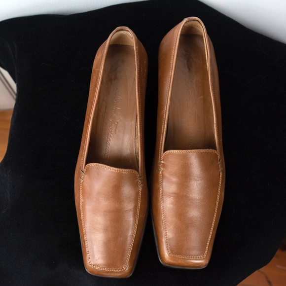 Salvatore Ferragamo Sport Tan Loafers Size 8 - Picture 2 of 6